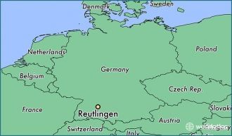 Ройтлинген на карте Германии.