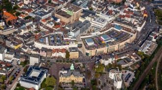 Город Реклингхаузен с высоты.