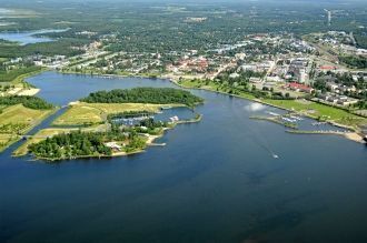 Вид на город Раахе.