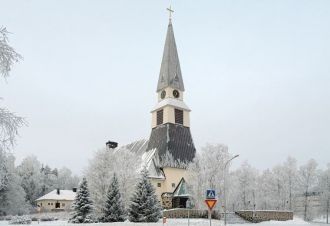 Достопримечательность города Рованиеми.