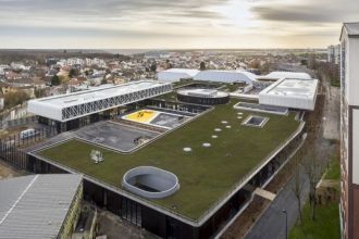 Город Кламар с высоты.