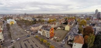 Панорама города Мюлуз, Франция.