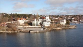 Лидингё, Швеция. Фото города.