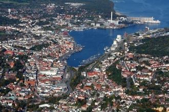 Фленсбург с высоты.