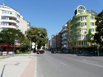 На улицах города Благоевград, Болгария.