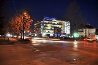 Ночные улицы Благоевграда, Болгария.