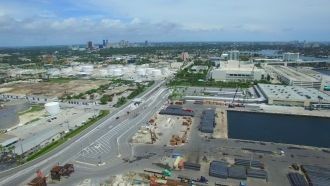 Город Мерс с высоты.