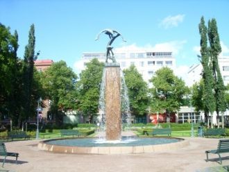 Орлы-символ города Котка, Финляндия