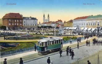 Так выглядел город Суботица в 1914 году.