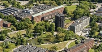 Лунд с высоты - Хельсингерона башня.