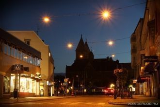 Лунд ночью.