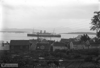 Ретро фото города Молде. Норвегия.