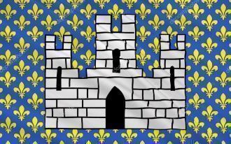 Флаг города Мелен.