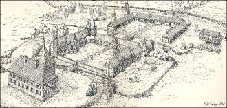 Город Силькеборг в прошлом.