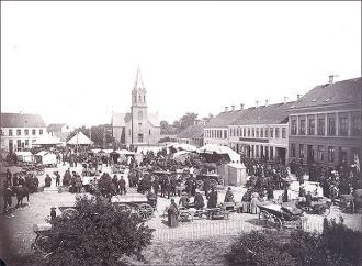 Город Силькеборг в прошлом.