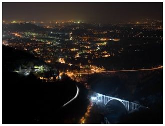 Ночная панорама города Нова-Горица.