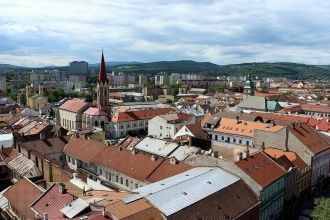 Кошице с высоты птичьего полета.