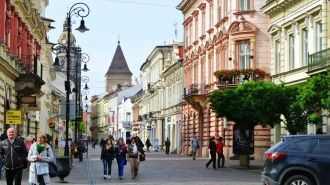 Люди в Кошице.