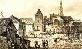 Старые виды города Пльзень
