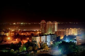 Ночной Хабаровск.