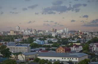 Вид на город Барнаул.