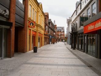 Одна из улиц Хольстебро.