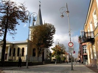 Улица в Кельце.