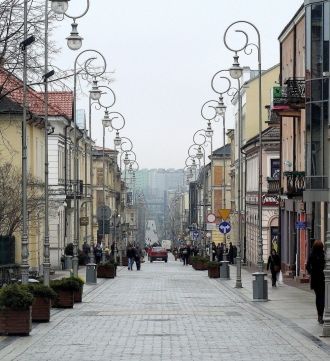 Улица в Кельце.