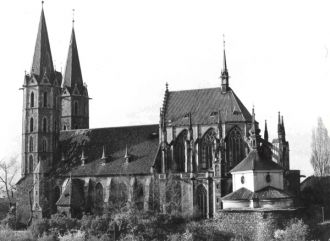 Церковь в Колине - старое фото.