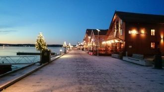 Норвегия. Саннефьорд на рассвете.