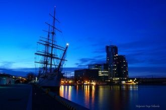 Спящий парусник в Гдыне.