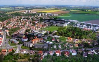 Над городом Хрудим.