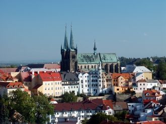 Над крышами города Хрудим.