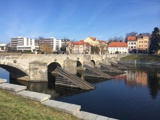 Мост города Писек. Чехия.