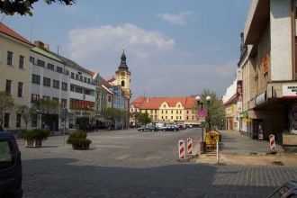 Площадь Велке-Намнести. Город Писек.