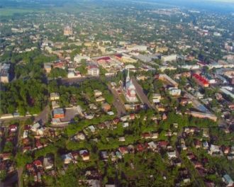 Мичуринск с высоты птичьего полета.