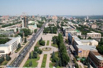 Донецк - вид с высоты.