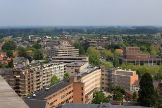 Город Арсхот с высоты.