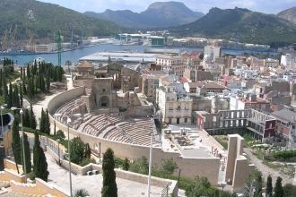 Мурсия, вид с высоты.