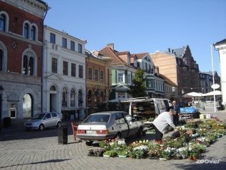 Истад. Швеция. Горожане на улицах города