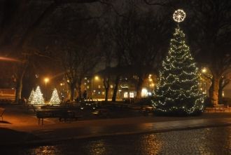 Истад в Рождественском убранстве.