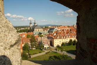 Хеб. Вид из замка на город.