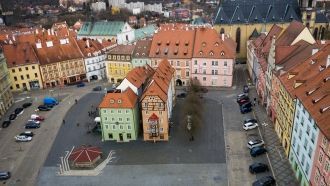 Вид на площадь города Хеб.