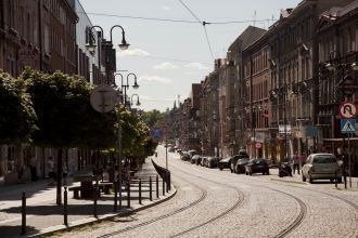 Улица Вольносьци (Свободы) в Забже являе