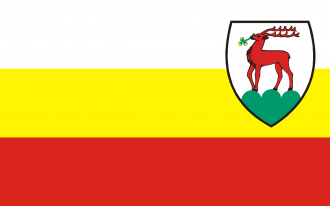 Флаг города Еленя-Гура.