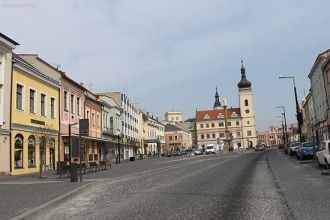 На улице города Млада-Болеслав.