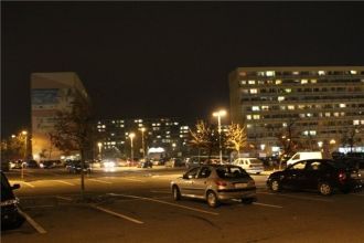 Город Кладно ночью.