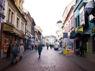 На улице города Кладно.