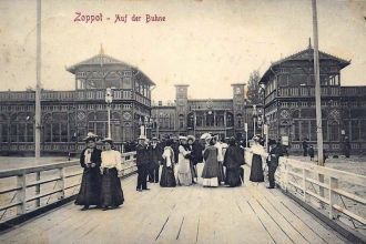 Старое фото Сопота.