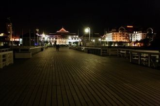 Ночной Сопот.